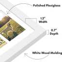Americanflat 4x6 Collage Picture Frame with Polished Plexiglass - Multi Picture Frames Fit Sixteen 4x6 Photos or Use as One 18x26 Poster Frame for Wall Display - Signature Collection - White