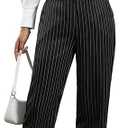 Woman Stripe Sleeveless Vests V Neck Navy Blue Women's Waistcoat For Lady Sleeveless Vest Size XS