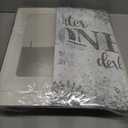 Winter Onederland 1st Birthday Decoration,Snowflake Party Decoration Include Plate,Napkin,Tablecloth,Banner,Balloon Arch First Birthday Decorations for Winter Wonderland PartySilver