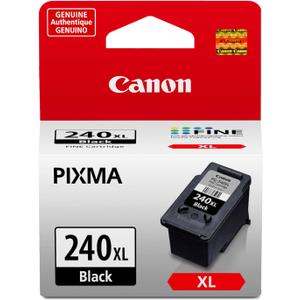 Canon PG-240 XL Genuine Black Ink Cartridge, Compatible with MG2120/3120/4120, MX512/432/472/372/392/522/532/452, MG2220/3220/4220/3520/3620, TS5120