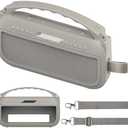 JCHPINE Silicone Cover Case for Bose SoundLink Flex Portable Bluetooth Speaker 2nd Gen, Protective Holder Accessories (Silicone case, Sandstone)