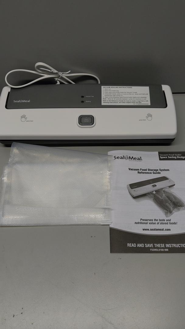 Manual Vacuum Sealer System & Starter Bags - FSSMSL0160-000,White  Gray