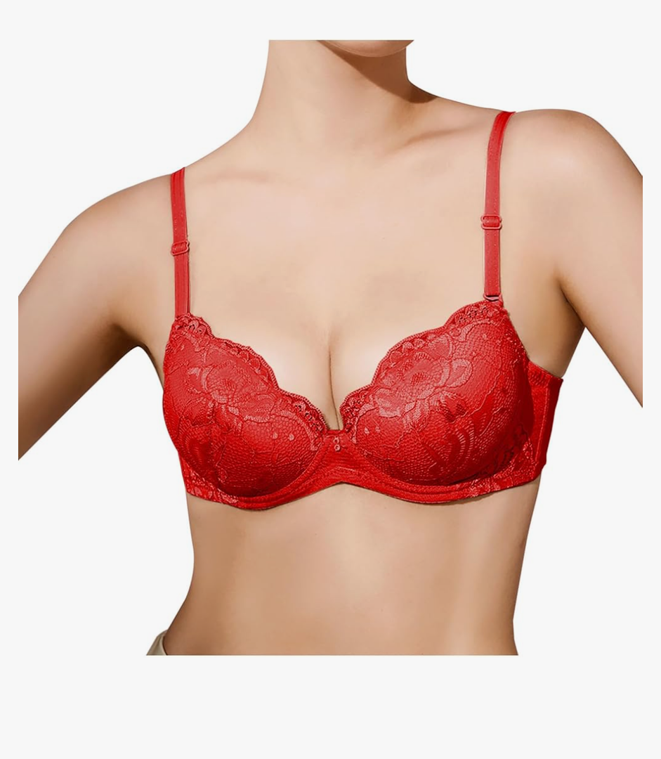 Lace Bras for Women Breathable High Support Full Coverage Bra Lifting Push Up Bras Large Breasts Wireless Underwear Size 90D