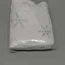 Christmas Sequin Tree Skirt 30in,White Soft Thick with Silver Snowflakes Decorations for 3FT 4FT 5FT Xmas Tree