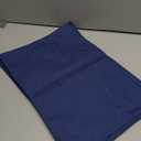 Cloth Placemats Set of 6, Cotton Linen Blend Machine Washable Durable Linen Table Mats, Heat Resistant Placemats Wrinkle Free Place Mats for Dining Table, Easy to Clean (Navy Blue, 6)