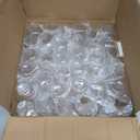 SUT 36 PCS Stemless Champagne Flutes 9 Oz - Shatterproof Plastic Toasting Glasses with Rose Gold Rim, Elegant Disposable Cups for Weddings, Parties, Mimosas & Cocktails