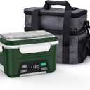 EAST OAK Cordless Electric Lunch Box for Adults, Heated Lunch Box Battery Powered with Automatic Heating, 5.5 Cups Portable Food Warmer with Insulated Carry Bag