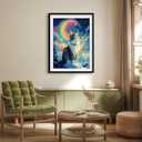 QUITEDEW Cat Paint by Numbers Kit for Adults Beginner,Paint by Numbers Animals,DlY Rainbow Oil Painting by Number for Home Decor Gift 16x20 Inch (A2)