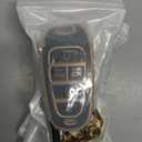 YHC Key Fob Cover for Hyundai with Gold Keychain fit Sonata Santa fe Tucson, Set of 3