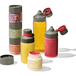 OXO Outdoor 7-Piece Spice Shaker & Squeeze Bottle Set
