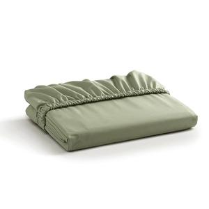 Cotton Percale Weave Fitted Sheet, Queen Size, Sage, 1 Deep Pocket Fitted Sheet, Fits Mattress Upto 16" Crisp and Cool Strong Bed Linen,  Gueen