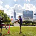 Kickit | The Original Birdie Soccer Trainer | Play Outdoors, Indoors or Backyard, Beach or Tailgate, All Ages Fun & Travel Friendly (Purple)