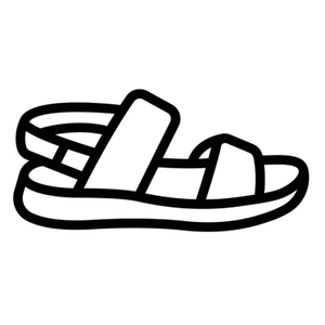 Mia Girl Woman's Flip Flops, Black, Size 9
