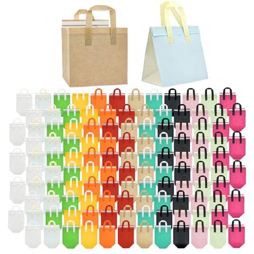 120 Pcs Insulated Take Out Bags Bulk in Thermal Insulation Lunch Bag for Hot Cold Food Pizza Coffee Milk Tea Delivery Cooler Bag for Catering Restaurant Picnic (9.5 x 9.5 x 6 in) (120, 24x24x15)