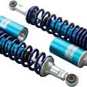 GZYF Pair 320mm Motorcycle Rear Air Shock Absorbers Universal for HONDA for Suzuki for Kawasaki for Yamaha ATV Go Kart Quad Dirt Sport Bikes Blue & Silver