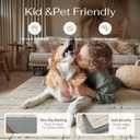 PureCozy 6x9 Beige Neutral Area Rug for Living Room Non Slip Carpet