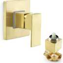 SKOWLL Shower Valves Wall Mount Single Handle Shower Valve Kit Bathroom Shower Trim Kit Rough-in Valve, Brushed Gold