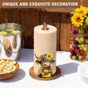 Highland Cow Paper Towel Holder - Highland Cow Decor for Kitchen Farmhouse Bathroom Countertop - Gifts for Women Mom Grandma - 3D Cute Stuff Decorative Accessories