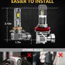 H-11 90-05 Fog Bulbs Combo, Real 1:1 Mini Size Fog Bulbs, Pack of 4