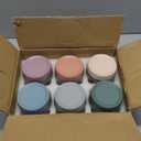 NETANY 6-pack 16 oz Overnight Oats Containers with Lids, Glass jars with Airtight Lids, Wide mouth Mason Salad jars, Glass Food Storage Containers for Snacks Yogurt Spice Sugar