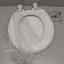 Bemis 730SLEC Slow Close Toilet Seat, Easy Clean Hinges and Durable Plastic Seat, Made in USA, Round, White