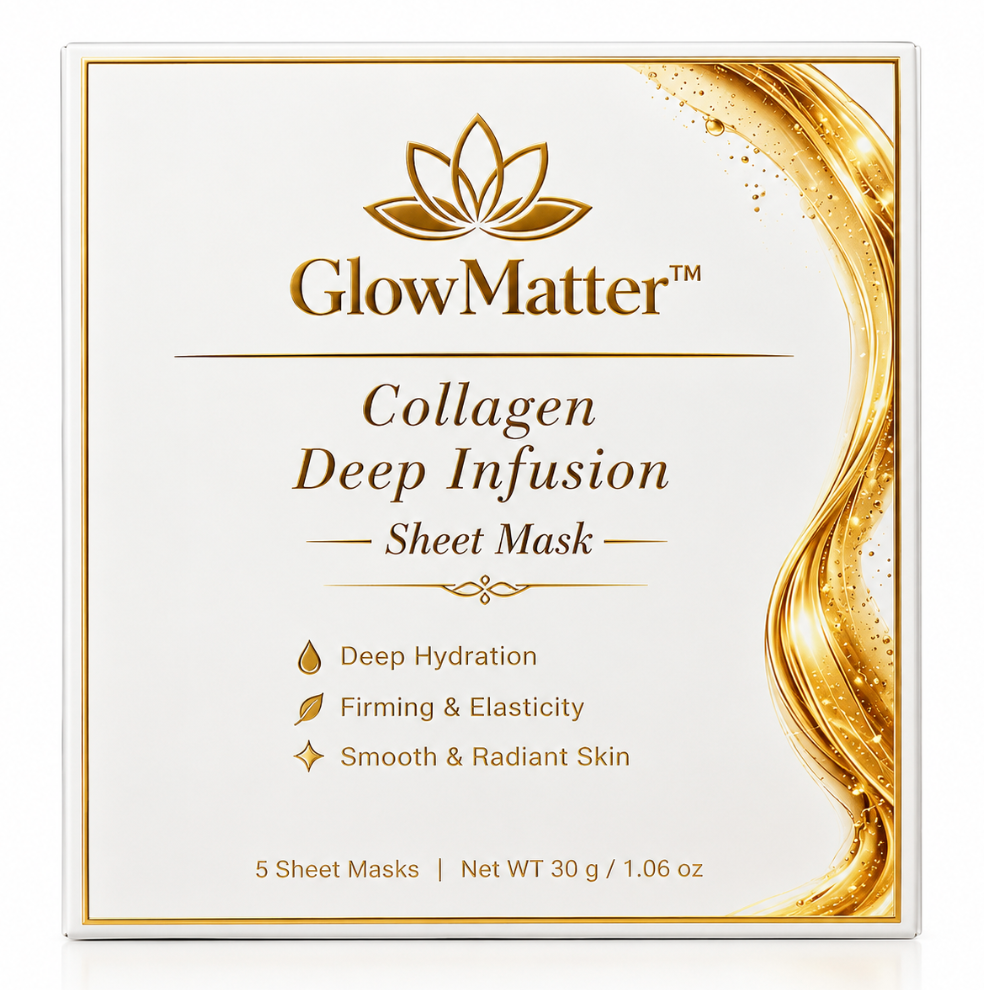 Glow Matter  Collagen Deep Infusion Sheet Mask, 5Sheets