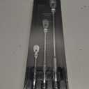 Capri Tools Ratchets, True 72-Tooth, 5-Degree Swing Arc (3-Piece Set/Flex-Head Low Profile), (Model: CP12000FX)