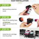 65XL Ink Cartridges High-Yield Replacement for HP Ink 65 XL HP65 HP 65 Ink Cartridges Black Color Combo Pack use with HP Envy 5055 5000 5052 Deskjet 3755 3700 3752 2600 2622 2652 Printers (2-Pack)