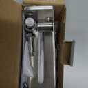 JUGREAT Barn Door Mounted Stainless Steel Sliding Door Guide-1 Pack (For Doors Up to 2 1/ 8 inches, Flush Bottom Design)