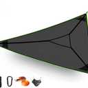 Triangle Hammock,13ft Triangle Camping Hammock, with 3 Ratchet Tie Down Straps and Storage Bag, Max 800 Lbs,Multi Person Portable Hammock for Adults Kids,for Travel Backyard Outdoor Garden Camping
