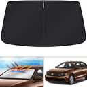 KUST Windshield Sun Shade for 2011-2018 Volkswagen VW Jetta Accessories Sunshade Foldable Window Sun Visor Protector Blocks UV Rays Keep Your Car Cooler