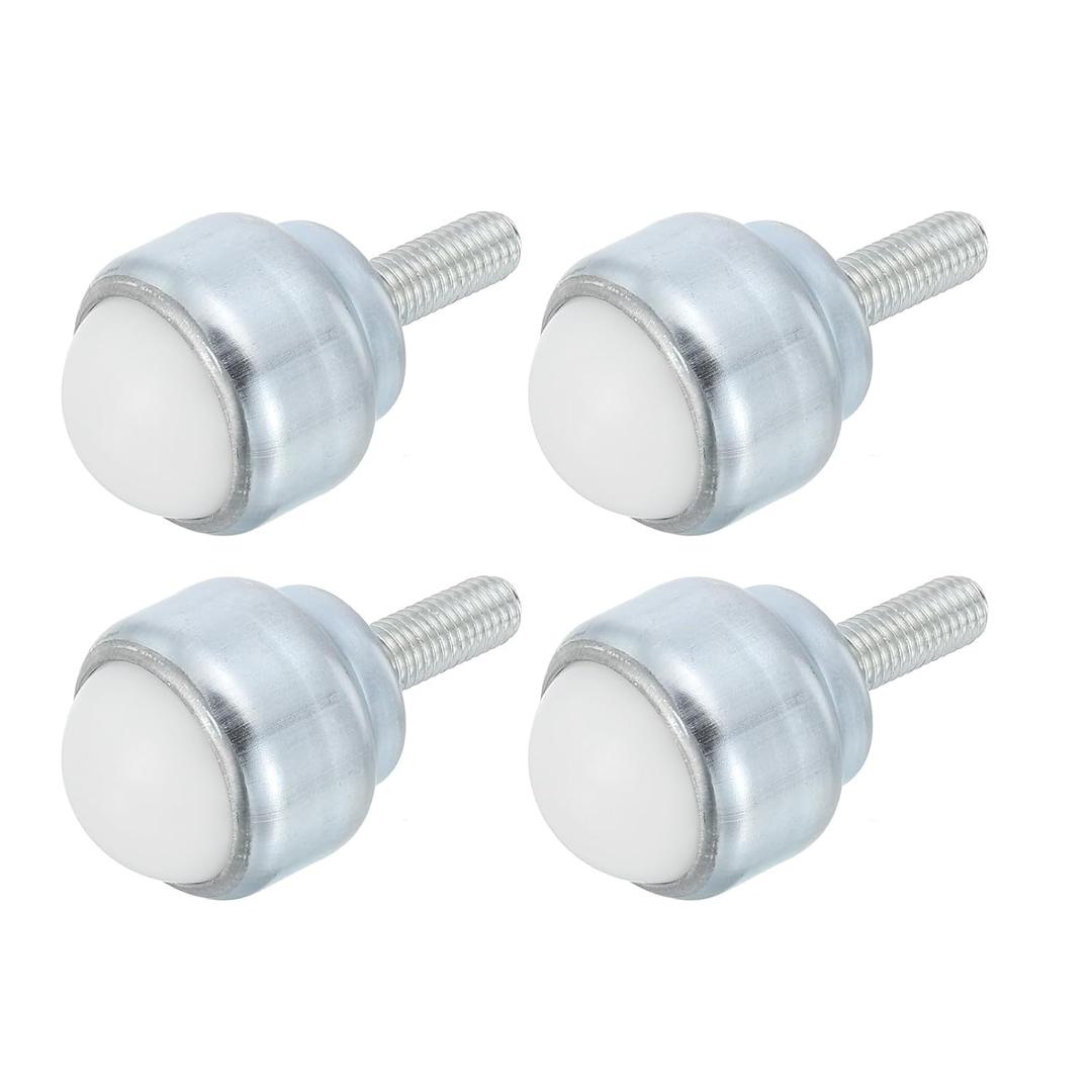 PATIKIL 1" Roller Ball Transfer Bearing, 4 Pcs Round Ball Transfer Unit Nylon, Carbon Steel Casters for Conveyor Roller Stand Transmission Furniture
