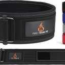 4 Inch Weight Lifting Belt for Men and Women, Back Support for Powerlifting, Squats, Deadlifts, Onlyming Weightlifting & Cross Training Workout (22-26 Around Navel, X-Small, Black)