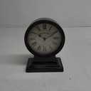 NIKKY HOME Vintage Mantle Clock, Silent Non-Ticking Battery Operated Table Desk Shelf Clock for Living Room Decor