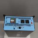 2500W Pure Sine Wave Power Inverter with Transfer Switch, 12V DC to 120V AC Converter, Auto Switch to Shore Power, 5000W Peak, Remote LCD Controller, USB & Type-C for RV, Truck, Off-Grid Use