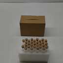DEPEPE 30 pcs 80ml Test Tubes, 25x200mm Glass Test Tubes with Cork for Plants, Bath Salts, Party Decoration