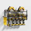 Power Tool Organizer Wall Mount - Heavy Duty Garage Storage Rack for Drills, Cordless Tools, and Hand Tools - Workshop, Shed, Pegboard or Basement (3 Tier 5 Drill Holders, 20 Inch)