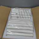 Fetason White Resin Modern LED Wall Sconces Wall Lighting Set of 2, Indoor Hardwired Wall Light Fixtures Up and Down Wall Mount Light Lamp for Living Room Bedroom Bedside Hallway with G9 Bulb