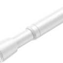 AIZESI Spring Tension Curtain Rod 32 to 58 inch Adjustable Curtain Rods No Drilling Expandable Spring Loaded Curtain Rod for Windows Doors, White