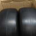 2PC 13x6.50-6 flat free tire and wheel, Universal 3/4" Bearings & Extra 5/8" Bearings, lawn mower tires, 550lbs Load Capacity, front tires for zero turn mowers Adjustable Center Hub (4" to 8.2").