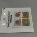 Hula Home Stained Glass Mandala Art Kit - DIY Window Clings with Markers, 10 Suncatchers - Perfect Hobby for Adults, Kids, Teens & Seniors - Ideal Gift for Beginners, Women & Elderly