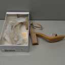 Women's Strappy Chunky Block Low Heeled Sandals 2 Inch Open Toe Ankle Strap High Heel Dress Sandals Daily Work Party Shoes, Size 5