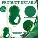 12 Pcs Golf Party Decorations Centerpieces for Table 14 x 9 Inch Golf Grass Placemats Green Felt Placemat for Sport Birthday Party Kitchen Dining Decoration