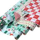 LaRibbons Christmas Wrapping Paper Set, Design with Red Stripe/Santa/Snowflake, Including Gift Tags, Ribbons and Jute Twine, for Xmas, Holiday, 17Inch  10Feet (4 Rolls: 56.68sq.ft.ttl) (Christmas-Snowman&Penguin)
