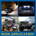 BUNKER INDUST Flush Mount LED Light Pods 5 Inch LED Work Light Bar Pair 48W Driving Bumper Lights Flood Spot Combo Off Road Fog Lights Waterproof for Tractor Truck ATV UTV Golf Cart