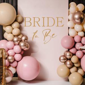 Bride to Be Decal - Bridal Shower Backdrop Sticker, Miss to Mrs Sticker for Balloon Arch, Bride to Be Bridal Shower Party Decorations, Engagement Party (Bride to Be Decal)