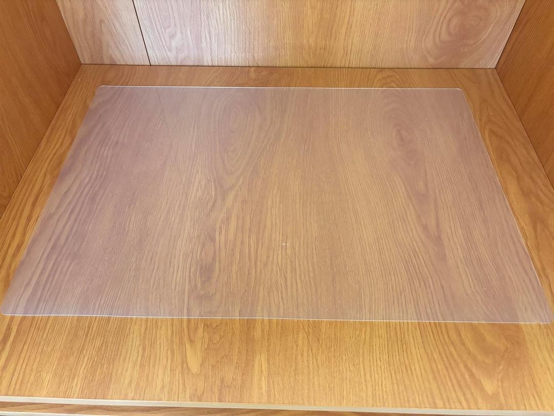 Clear Silicone Mats for Kitchen Counter, Countertop Protector Mat, Heat Resistant, Non Slip, Waterproof, Food Grade, Lay Flat, 15.55"x11.61"x1MM