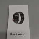 Smart Watch for Men Women SmartWatch 1.83" for iPhone Samsung Android Phone Compatible, Fitness Tracker Watch with Pedometer, Heart Rate/Sleep Monitor, Blood Oxygen, IP68 Waterproof (Black)