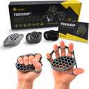 LIONTEK TEKGRIP Hand Grip Strengthener & Finger Exerciser, Dual-Action Grip and Extension Trainer with 3 Progressive Resistance Levels