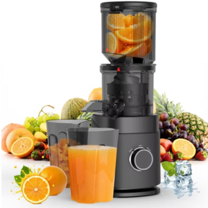 Juicer Machines, 150 Watts Cold Press Juicer with Wide Chute, Slow Masticating Juicers, High Juice Yield for Leafy Greens, Fruits & Vegetables, Easy to Clean